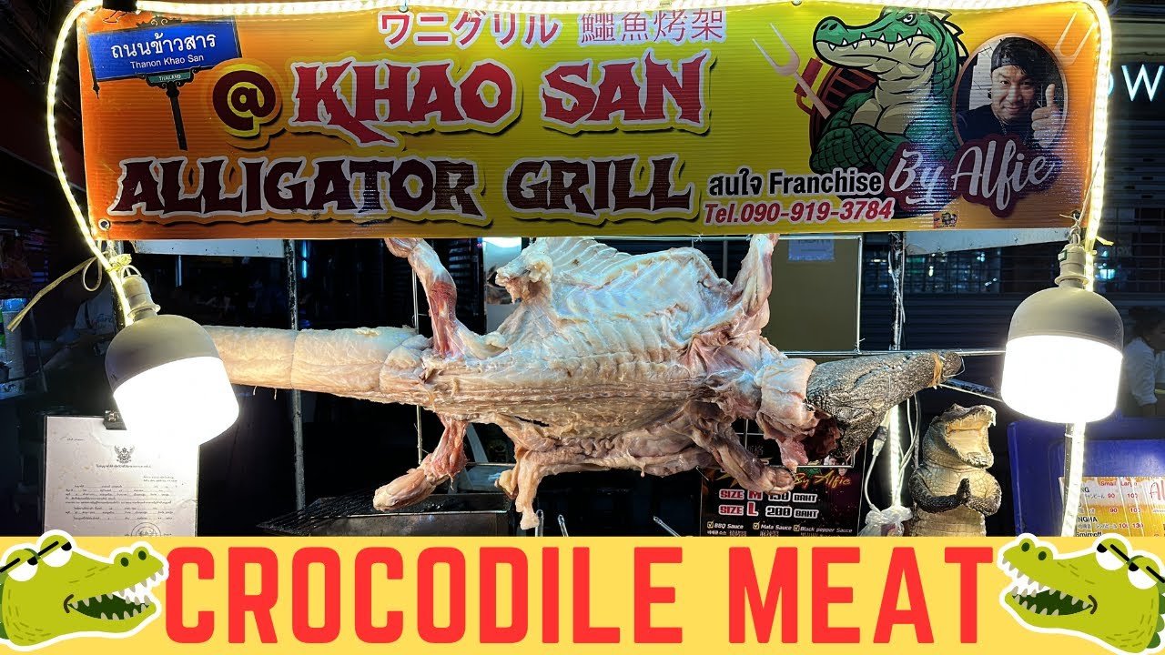 Khao San Road 2023| walking street|nightlife | night market| street food #khaosanroad2023 #crocodile