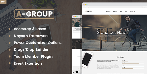 A-Group –  Business Company WordPress theme