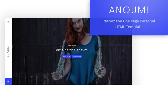Anoumi - Responsive One Page Personal/CV/Portfolio Template