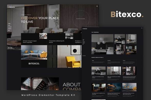 Bitexco – Creative Interior Elementor Template Kit