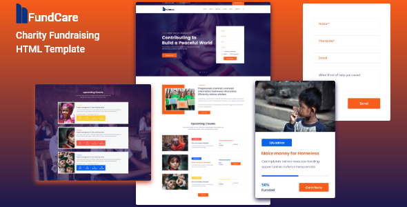 Charity and Nonprofit HTML Template – Fundcare