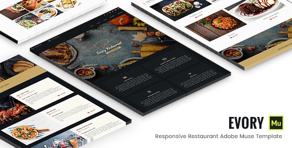 Evory – Responsive Restaurant Adobe Muse Template