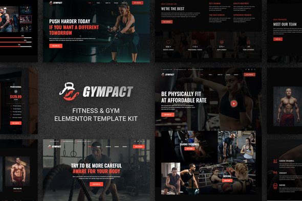 Gympact – Fitness & Gym Elementor Template Kit