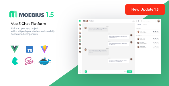 Moebius – VueJS 3 Chat Platform UI