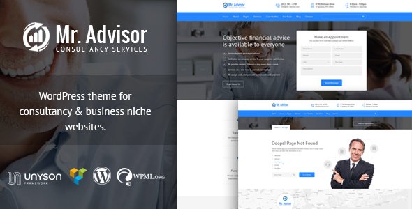 Mr Advisor – Finance and Consultancy WordPress Theme