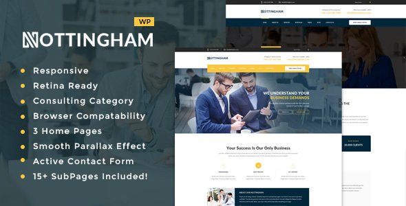 Nottingham: Business Consultancy WordPress Theme