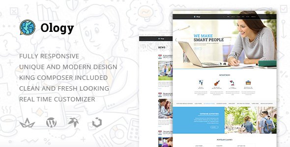 Ology — Classes for Primary, Secondary & High School Education WordPress Theme