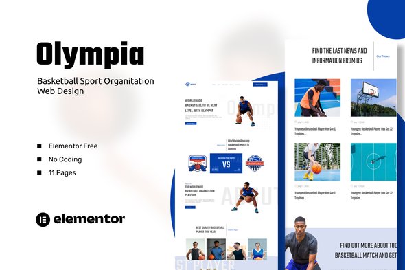 Olympia – Basketball Sport Organization Template Kits
