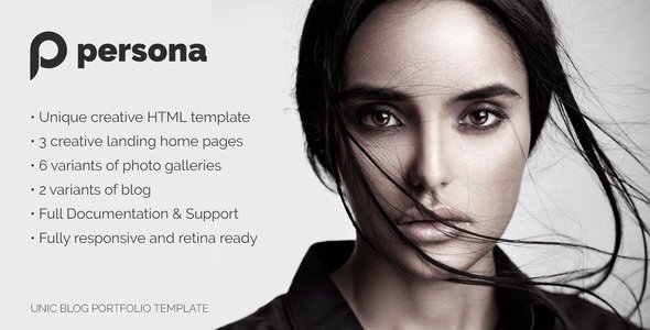 Persona – Photography Template