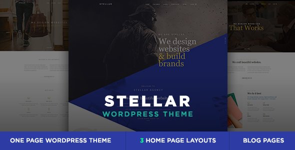 Stellar – One Page Multipurpose Responsive WP Theme