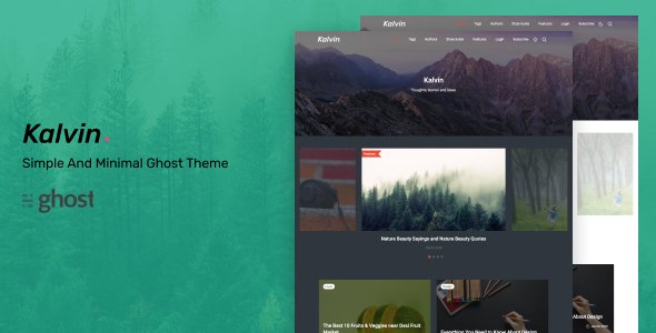 kalvin – Simple and Minimal Ghost Theme