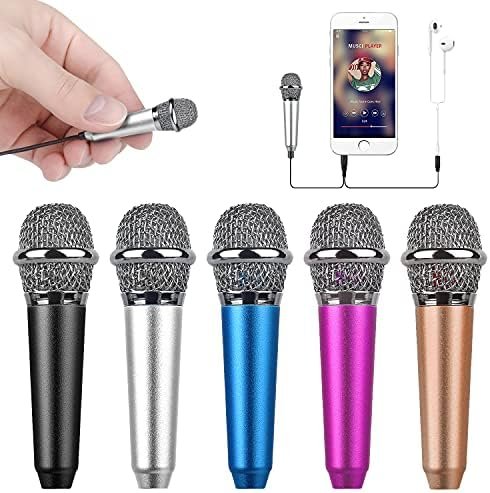 Uniwit Mini Portable Vocal/Instrument Microphone for Mobile Phone Laptop Notebook Apple iPhone Sumsung Android with Holder Clip – Silver