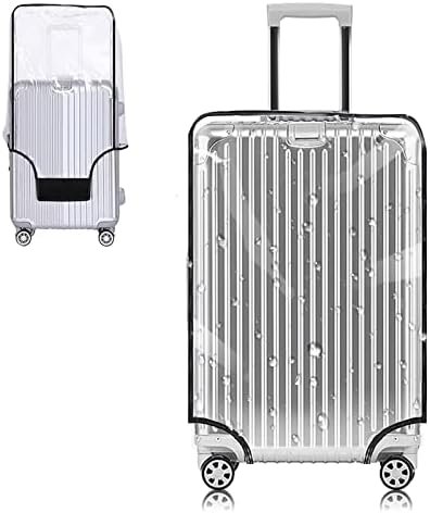 Yotako Clear PVC Suitcase Cover Protectors 30 Inch Luggage Cover Protectors for Wheeled Suitcase (30”(25.80”H x 20.50”L x 13.00”W))