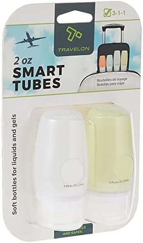 Travelon Set Of 2 Smart Tubes, 2 Ounce, Green/Clear, One Size
